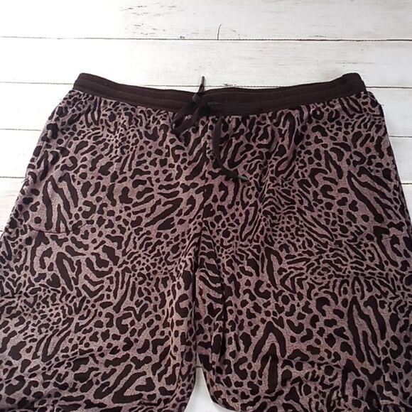 Velvety Zebra Jogger Lounge Sleep Pants Size L - Picture 4 of 6